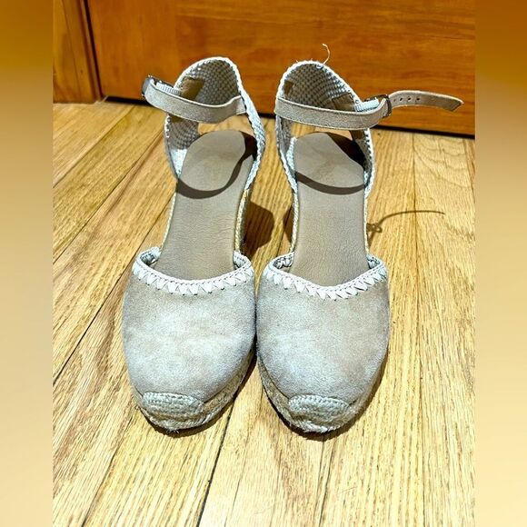Anthropologie Paseart Espadrilles Wedge Sandals Women’s Size 39 Shoes - Picture 2 of 9